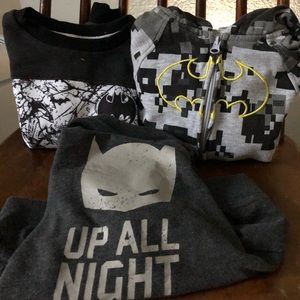 Three Batman Sweatshirts - 4T